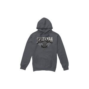 Marvel Mens Spider-Man Sketch Hoodie / Charcoal